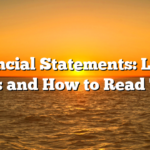 Financial Statements: List of Types and How to Read Them