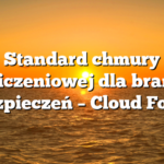 Standard chmury obliczeniowej dla branży ubezpieczeń – Cloud Forum