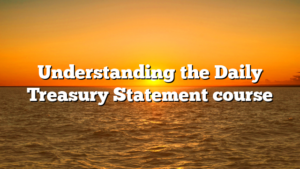 Understanding the Daily Treasury Statement course