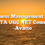 Business Management MCQ For NTA UGC NET Commerce -Avatto