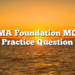 CMA Foundation MCQ Practice Question