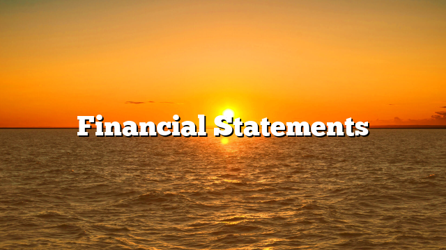Financial Statements