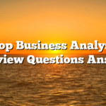 Top Business Analyst Interview Questions Answers